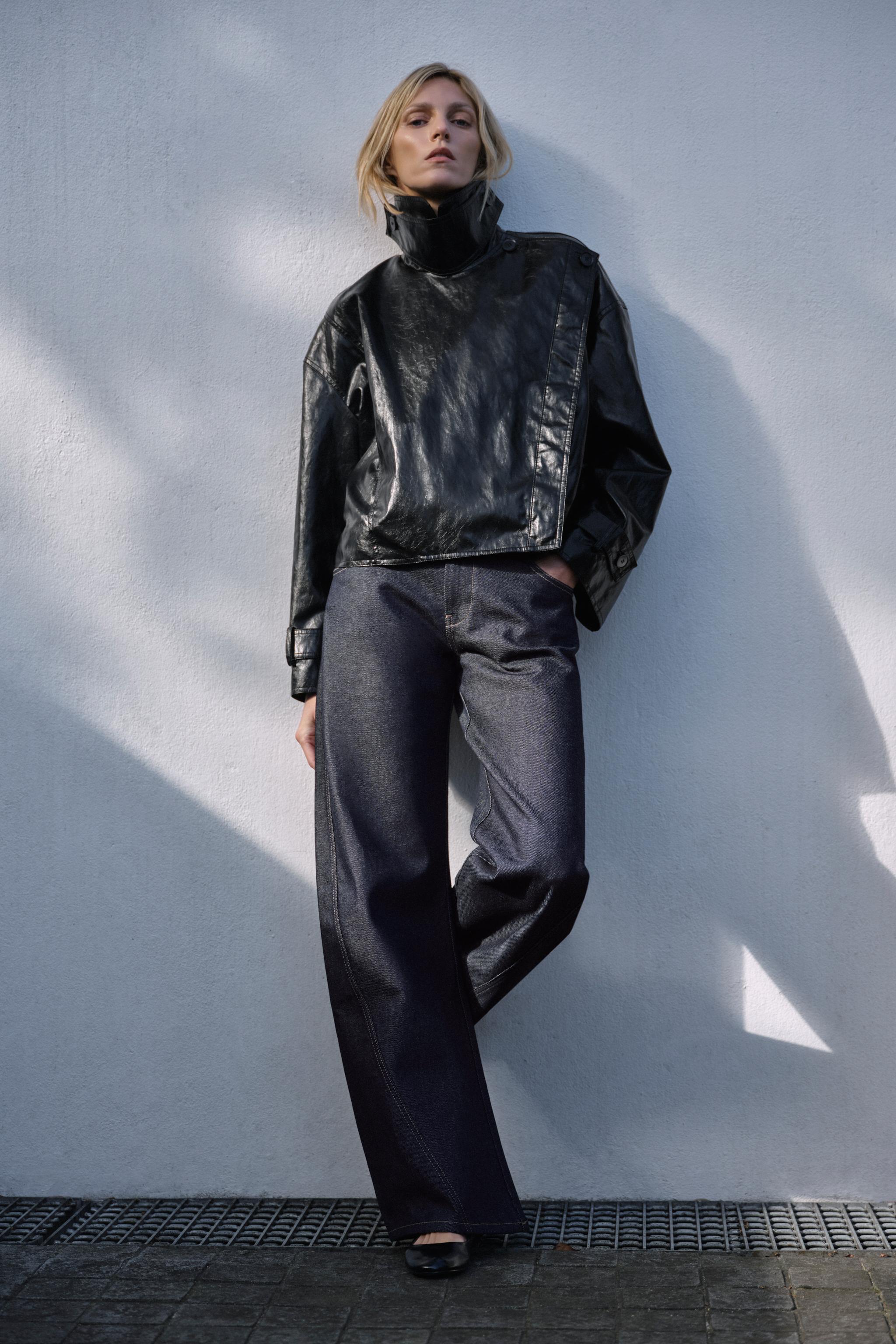 ZW ローライズストレートフィットデニムパンツ - ブルー | ZARA Japan