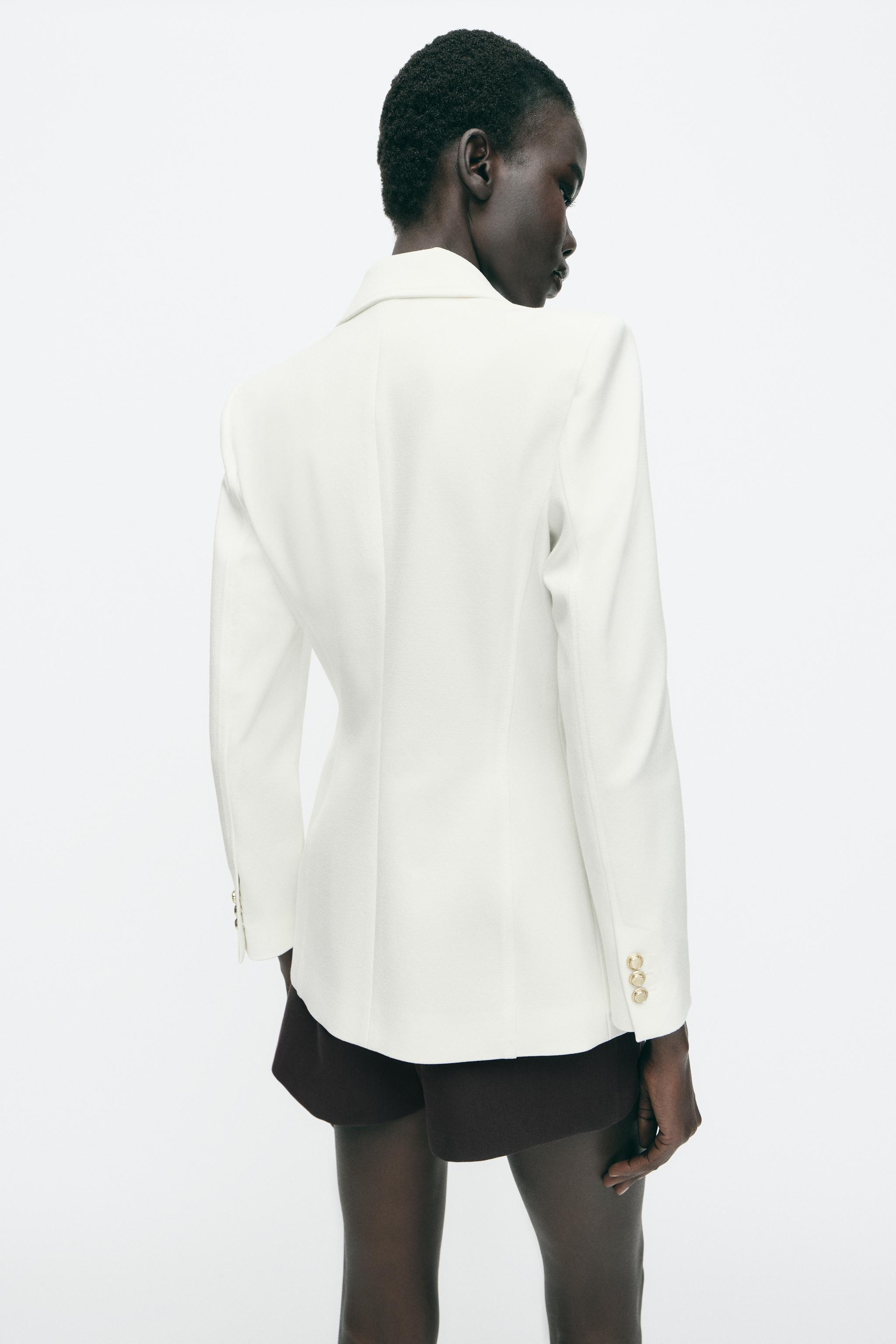 ショルダーパッド フィット ブレザー - ネイビーブルー | ZARA