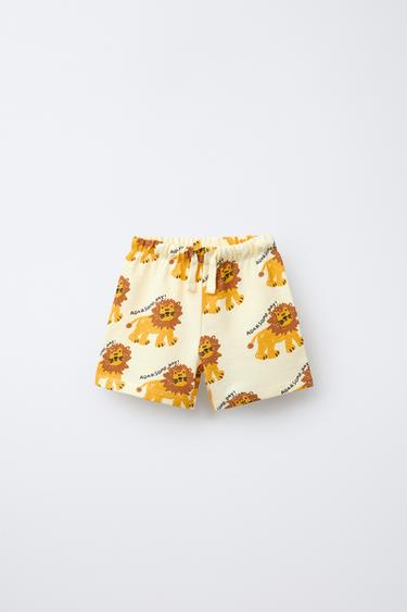 BERMUDA ESTAMPADO LEONES - Amarillo de Zara - Imagen 0