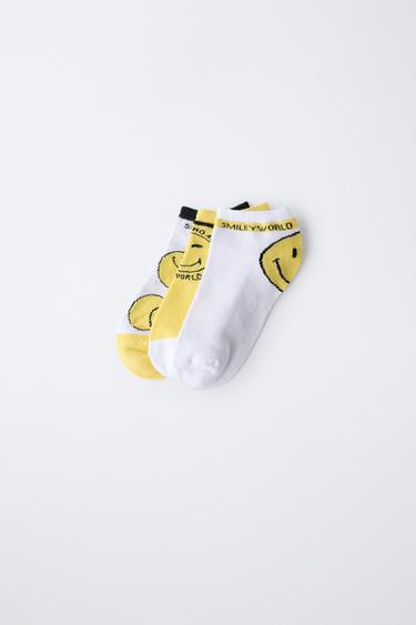 3ER-PACK KURZE SMILEYWORLD®-SOCKEN - Gelb von Zara