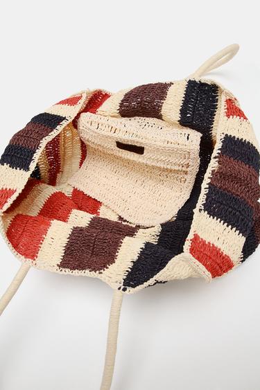 BRAIDED PRINT BAG - Multicoloured by Zara - Image 4