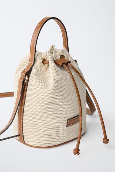 BUCKET BAG - Ecru White by Zara - Image 2
