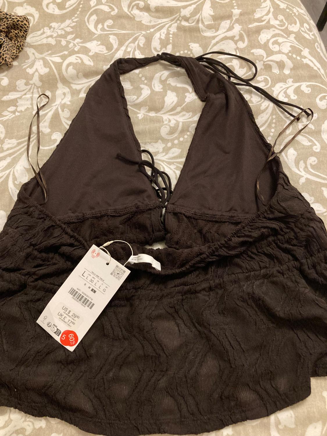TEXTURED HALTER TOP - Image 2