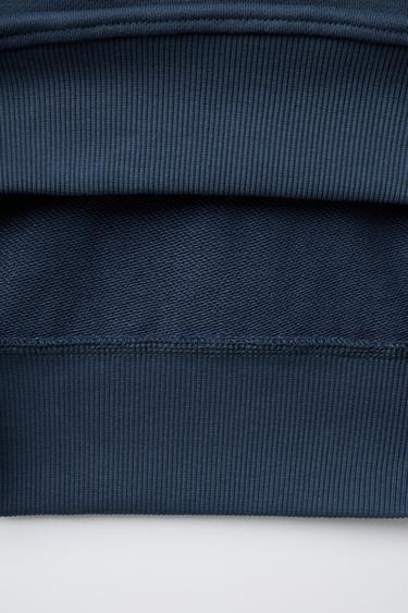 ENSEMBLE SWEAT À CAPUCHE ET PANTALON DE JOGGING INSCRIPTION - Bleu moyen de Zara - Image 7