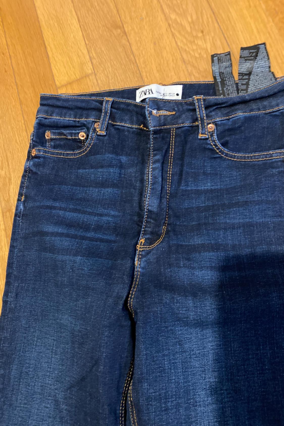 ZW PREMIUM THE HIGH WAIST SKINNY FLARE MELLOW BLUE JEANS - Image 3