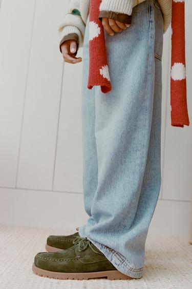 NAUTICO PIEL - Verde Caqui de Zara