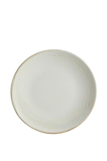 STONEWARE DESSERT PLATE - Ecru by Zara
