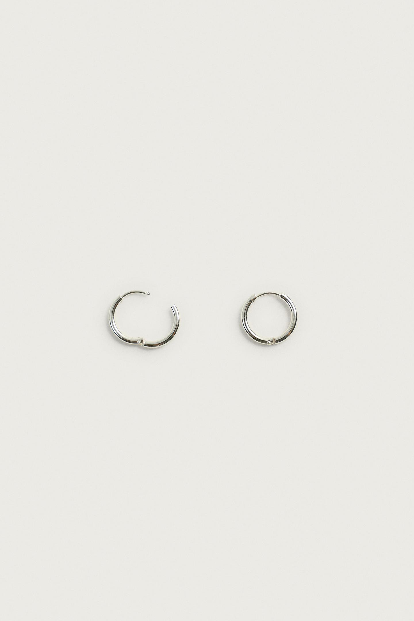 Мужские серьги Zara Stainless Steel, цвет: Серебряный — фото 3