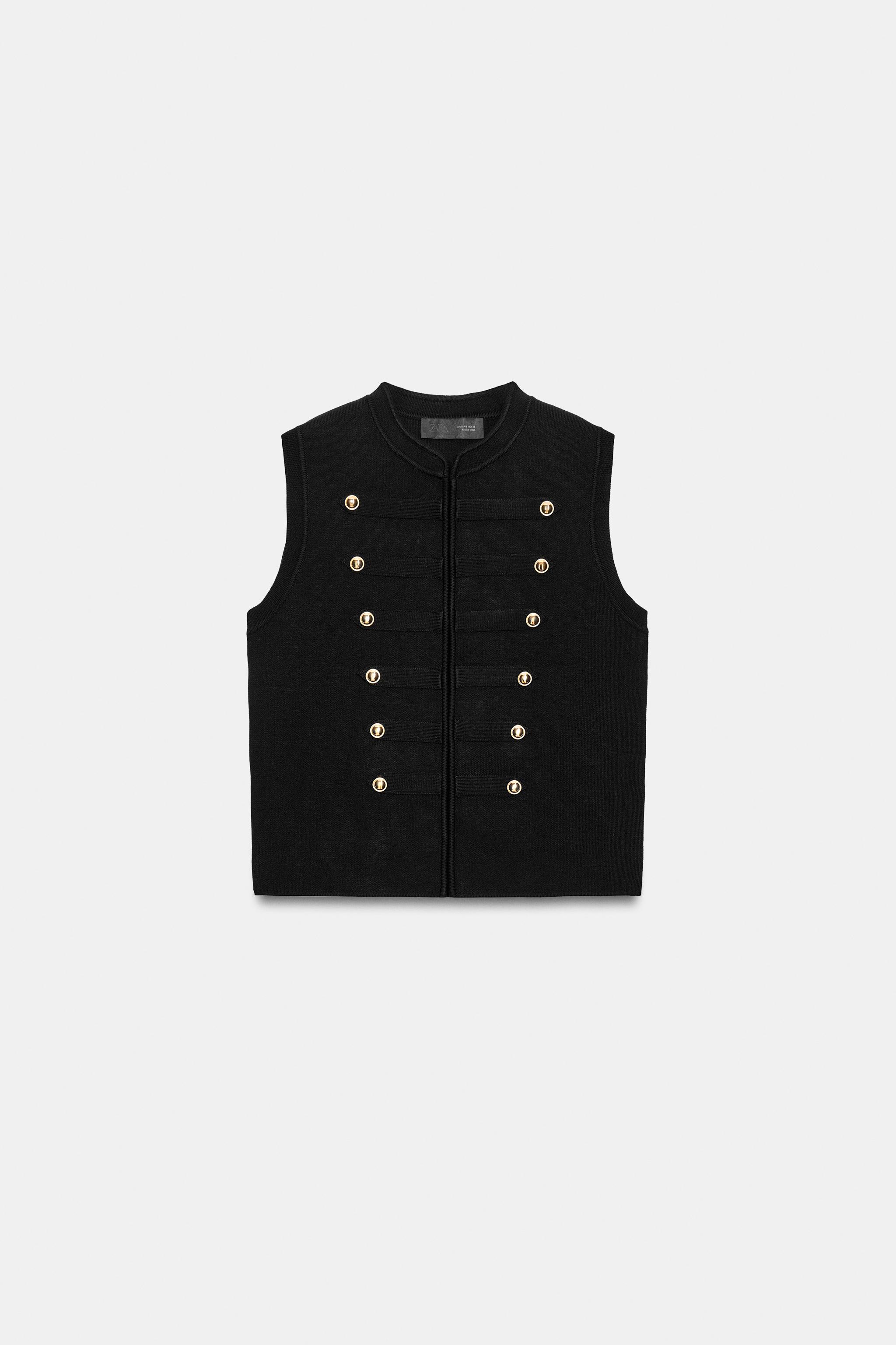 Zara Düğmeli Yelek Top görsel 5