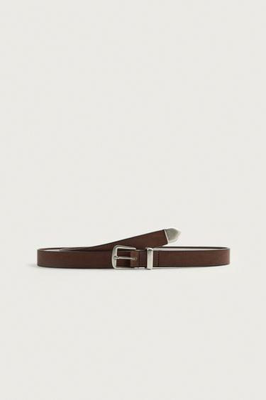 Zara METALLOTSAGAGA NAHKRIHM - Brown
