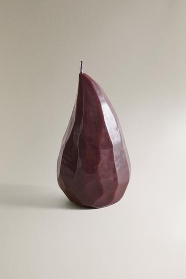 DECORATIVE PEAR CANDLE - Lilac by Zara