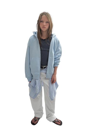 BLUZË LLASTIKU JAKË V ME VIJA - Me viza nga Zara