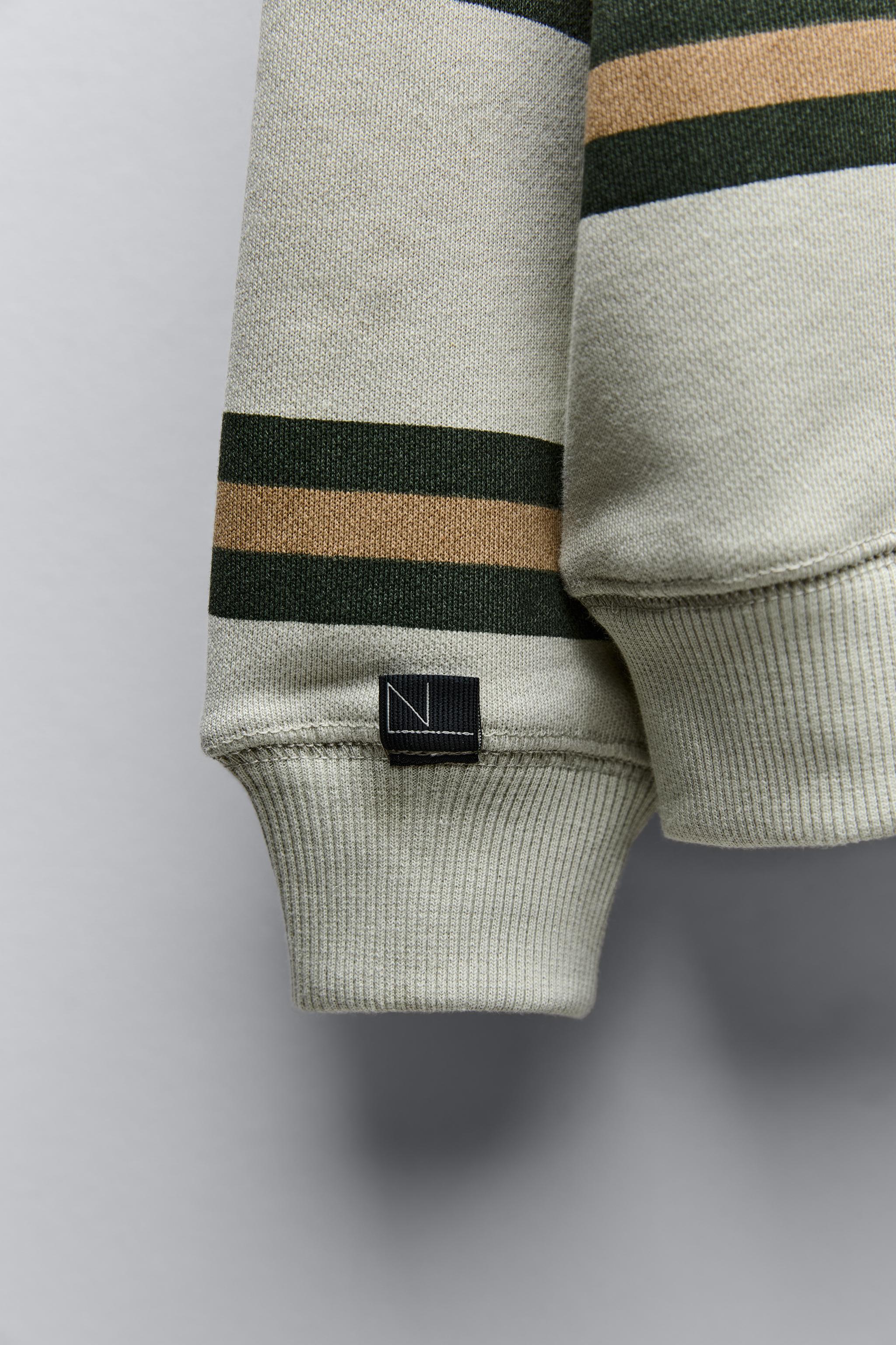 STRIPED SWEATSHIRT WITH SLOGAN - Green | ZARA Australia