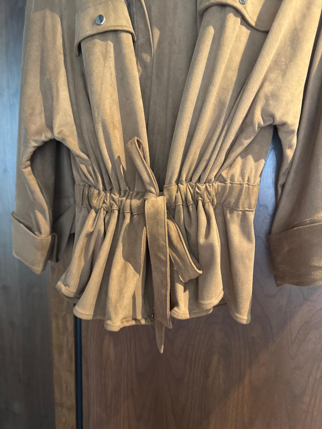 FAUX SUEDE SAFARI SHIRT - Image 2