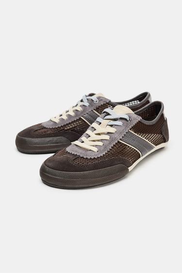 BAREFOOT MESH TRAINERS - Brown by Zara - Image 4