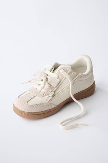 SNEAKERS WITH BOW DETAIL - White by Zara - Image 2