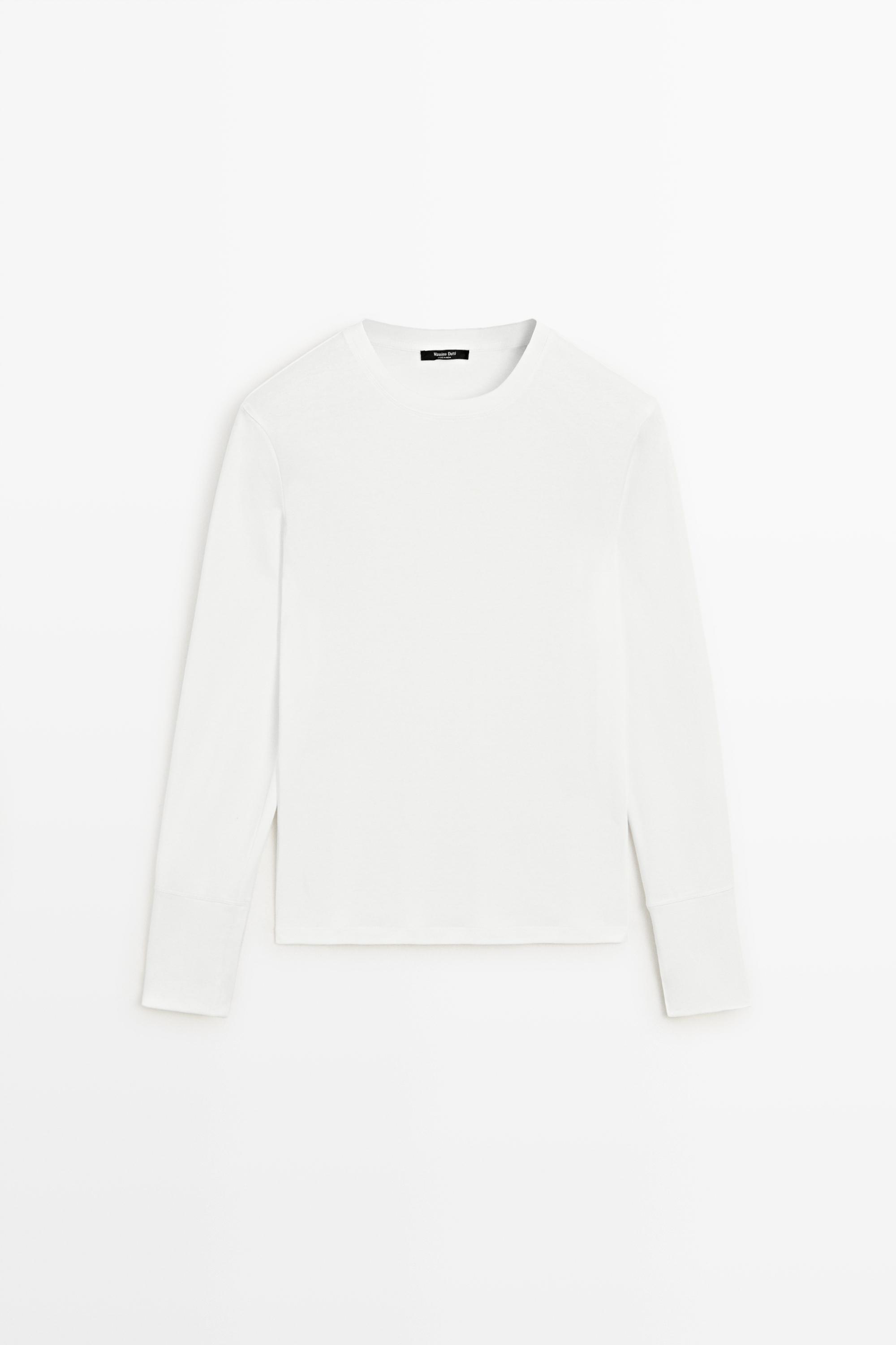 T-shirt à manches longues 100 % coton