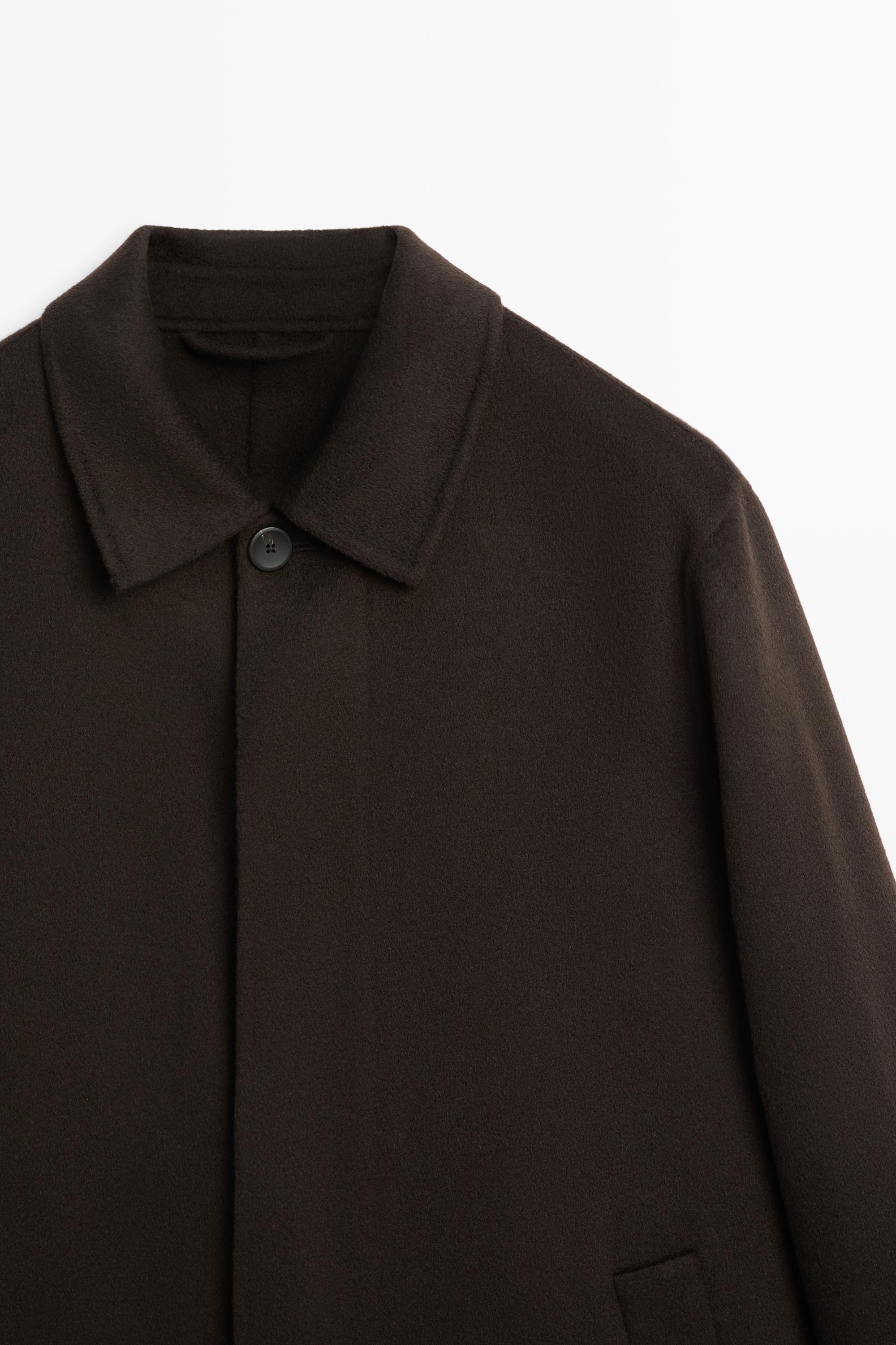 Manteau en double étoffe 100 % cachemire