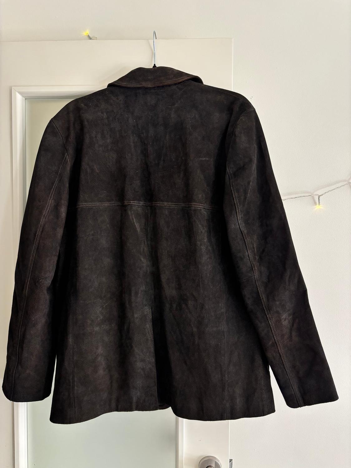 100% LEATHER SUEDE POCKET BLAZER - Image 7