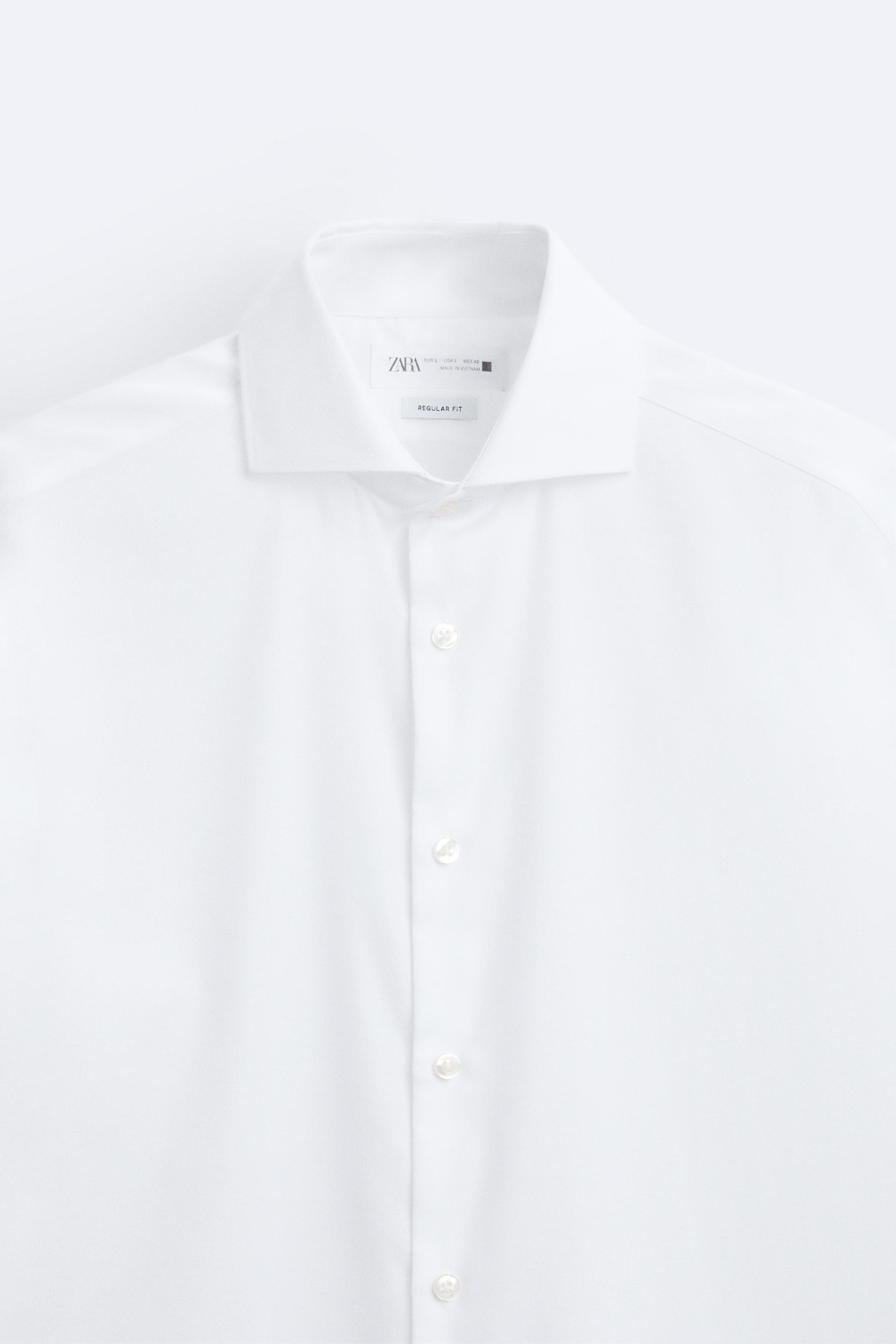 STRUCTURED SHIRT - White | ZARA Canada