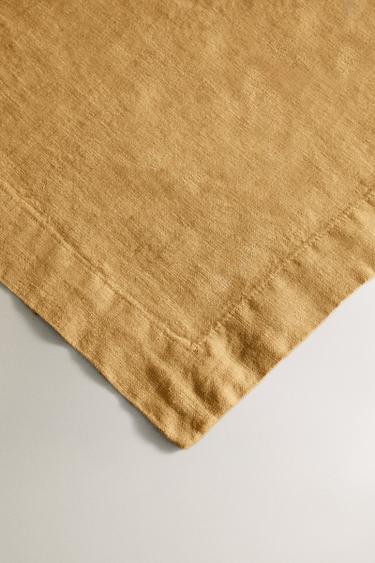 NAPPE LIN DÉLAVÉ - Moutarde de Zara - Image 2