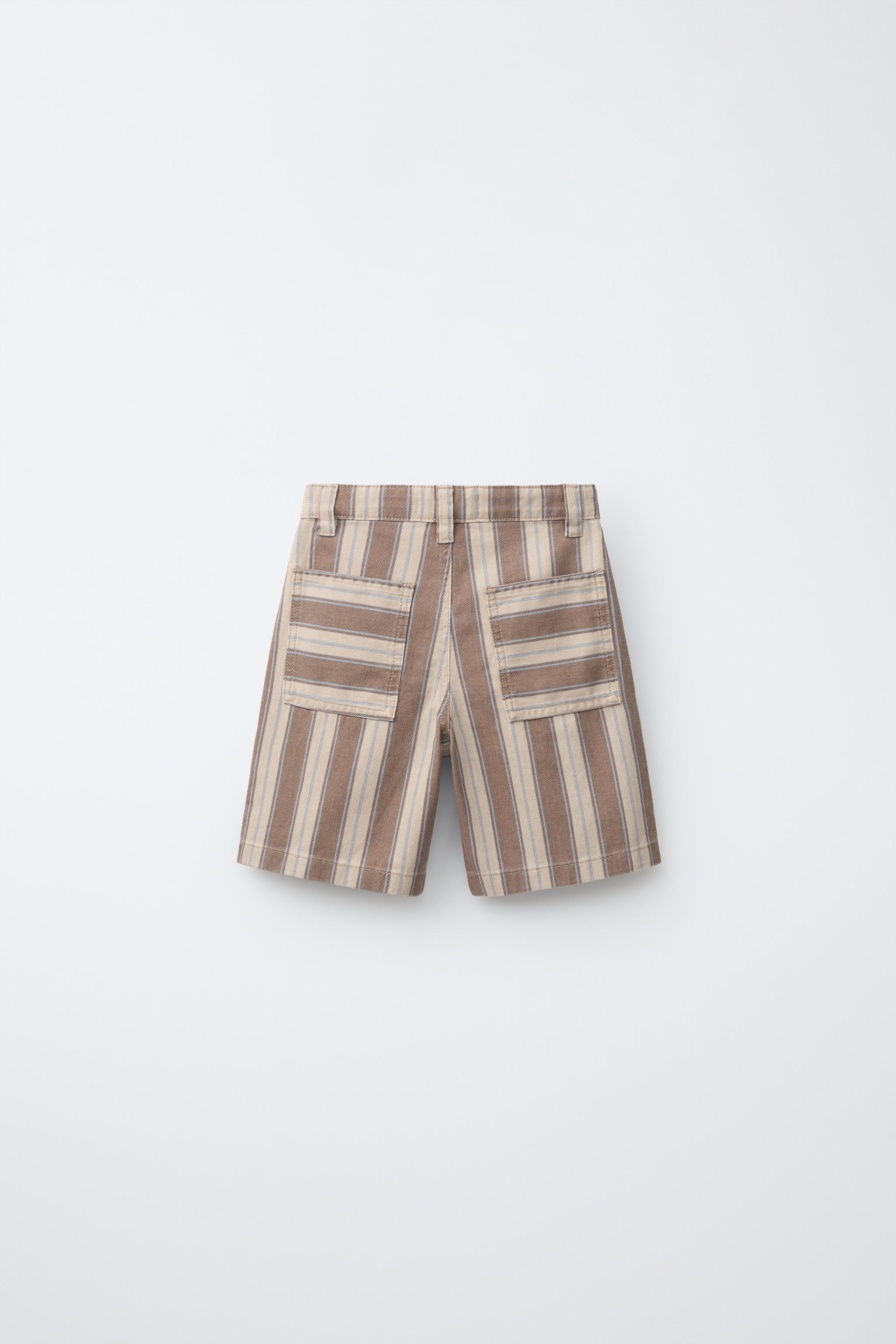 STRIPED SHORTS - striped | ZARA United States