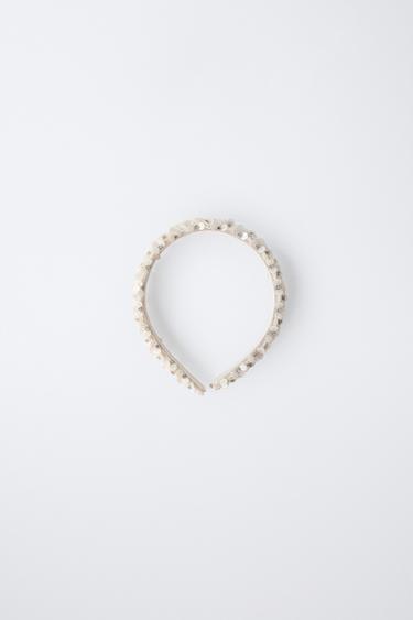 SEQUINNED AND SHINY HEADBAND - ecru-white by Zara - Image 2