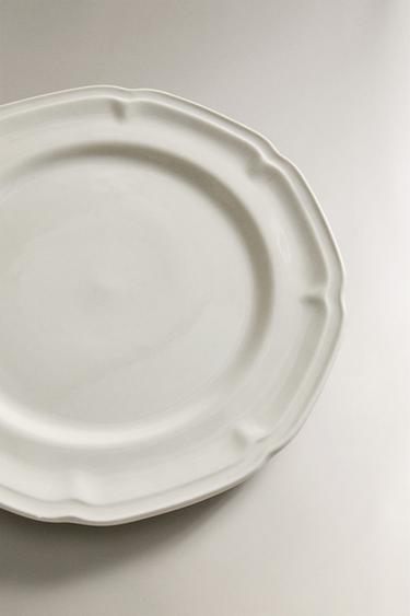 ASSIETTE PLATE PORCELAINE - Blanc de Zara - Image 2
