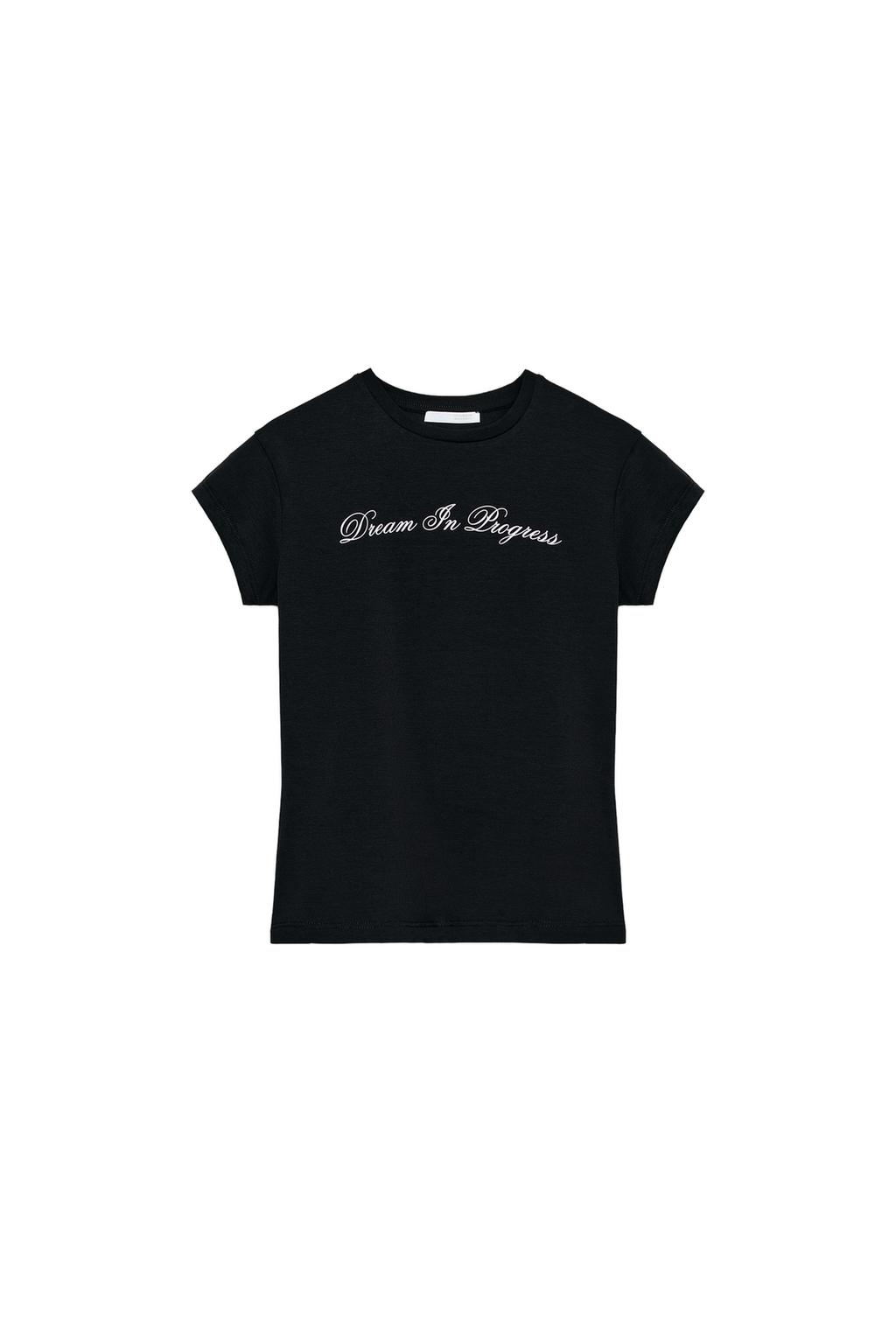 FRONT TEXT T-SHIRT - image 4