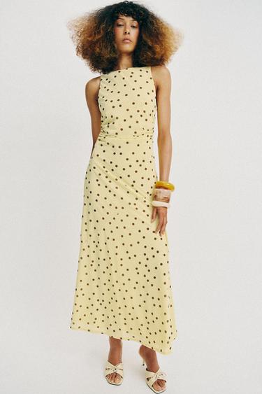 FLOWING DOTS DRESS - Yellow by Zara - Image 0