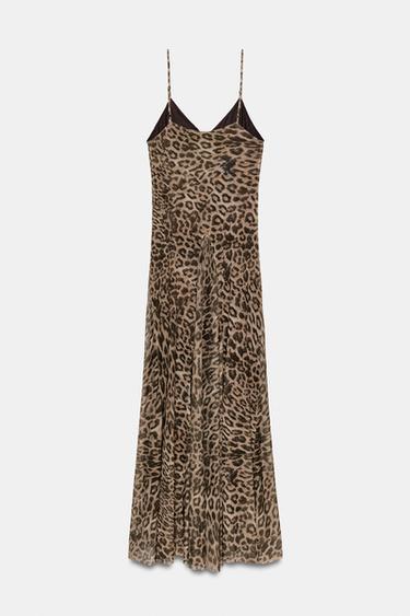 ROBE EN TULLE À IMPRIMÉ ANIMALIER - Leopard de Zara - Image 6