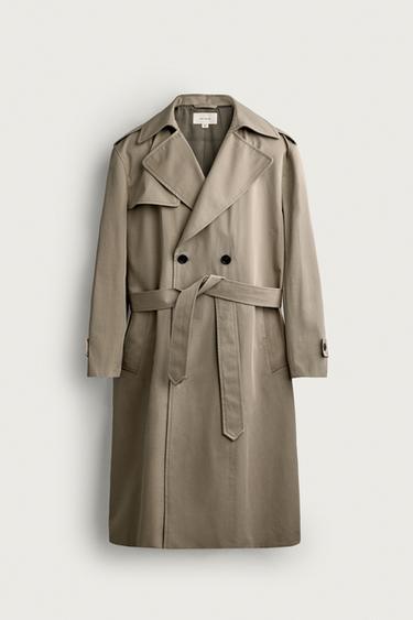 Zara MANTECO® WATER-REPELLENT TRENCH COAT - Light beige