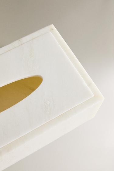 MARBLE TISSUE BOX - White by Zara - Image 2