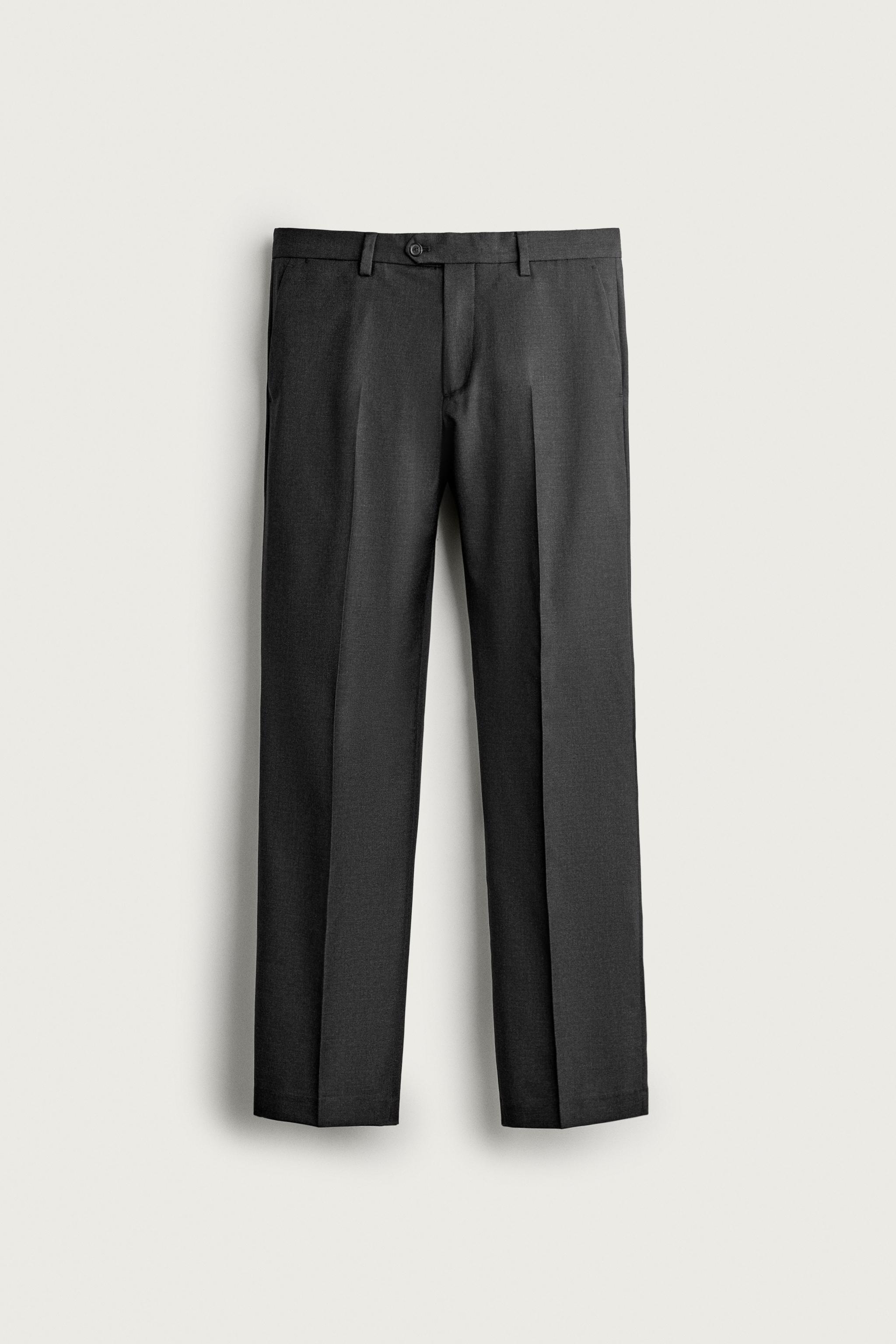 Мужские брюки Zara 100% WOOL SUIT PANTS — фото 5
