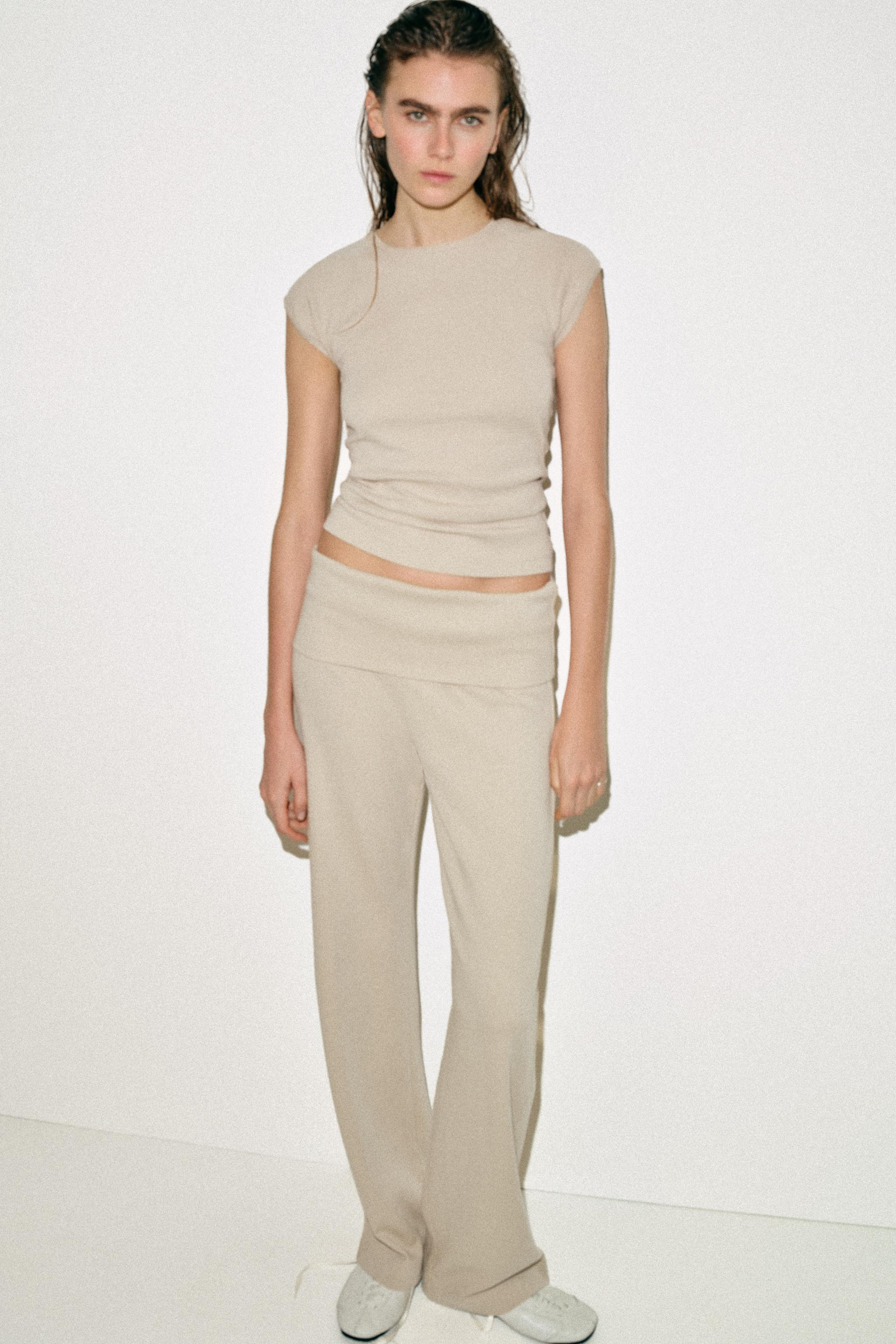 PANTALON INTERLOCK EFFET DÉLAVÉ