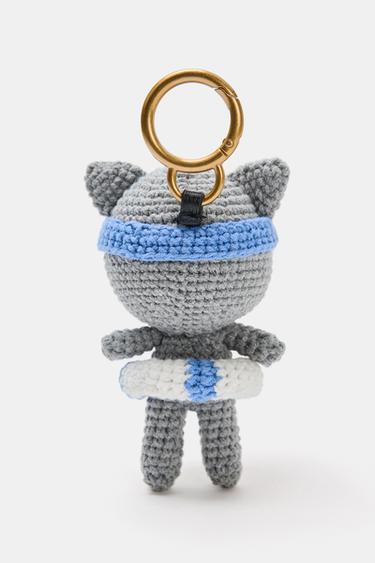 KITTEN CHARM KEYRING - Grey by Zara - Image 4