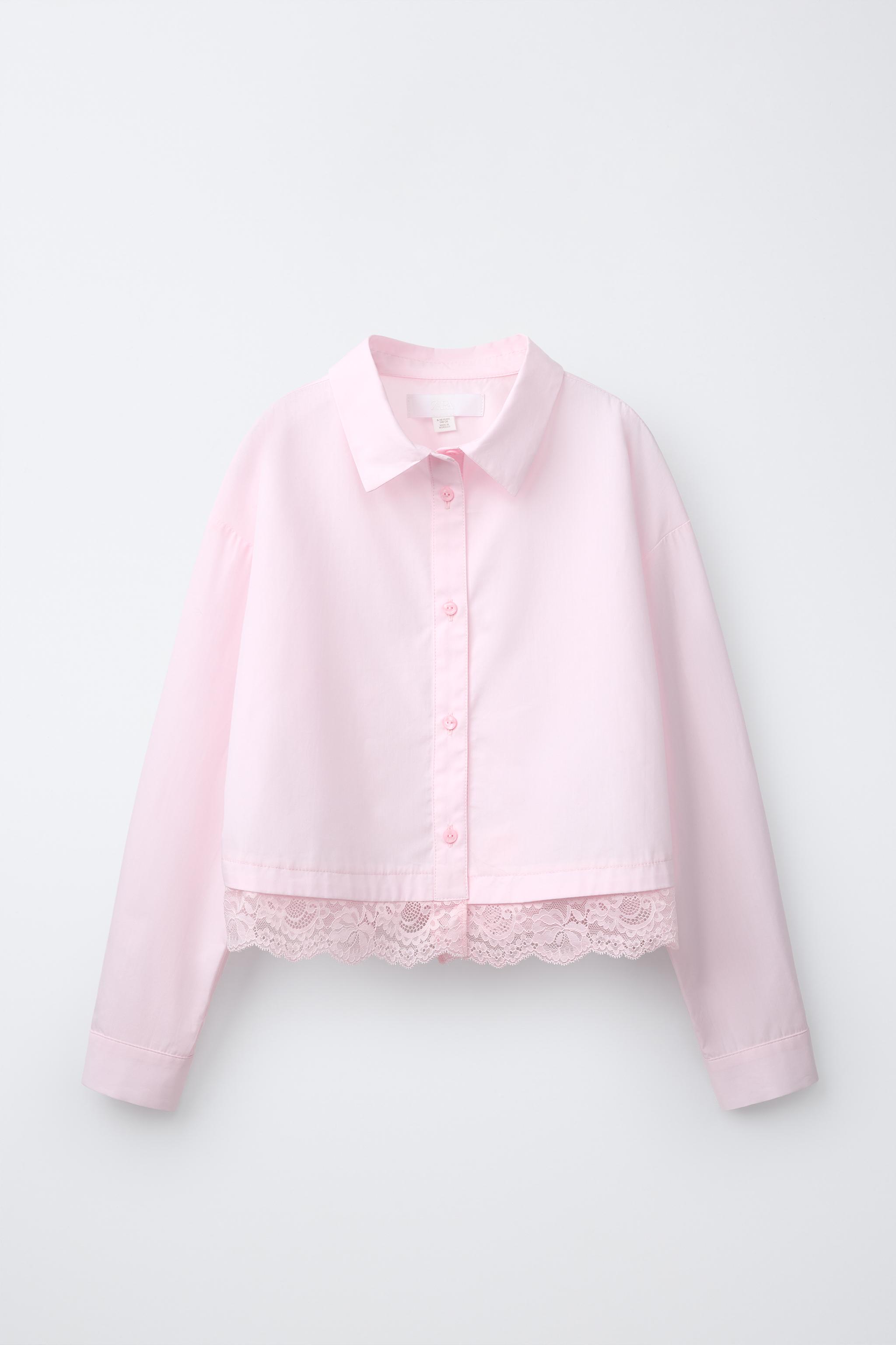 LACE DETAIL SHIRT
