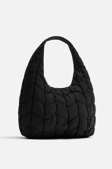QUILTED NYLON BAG - Black by Zara - Image 3
