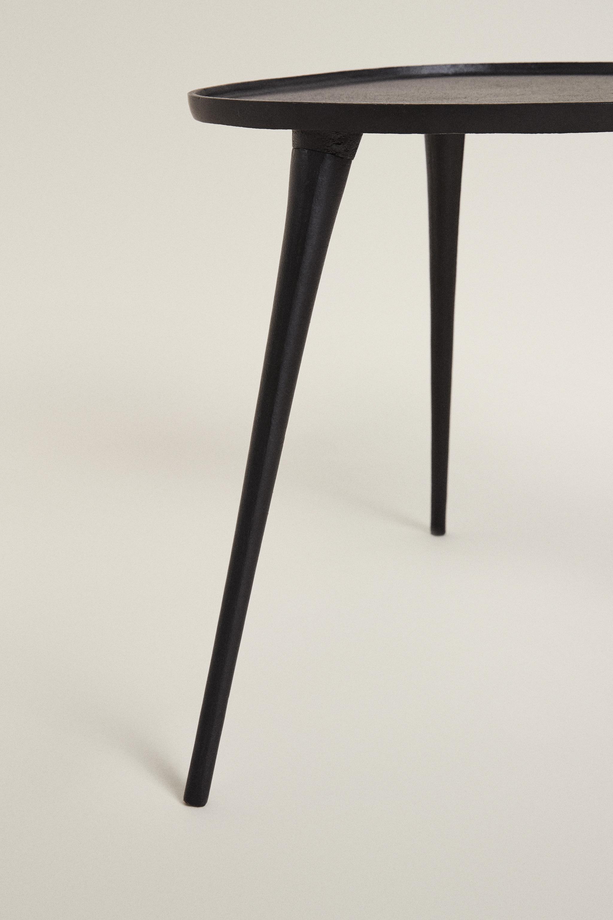 METALLIC SIDE TABLE - Black | ZARA United States