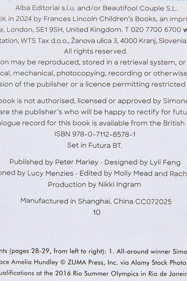 LIVRE POUR ENFANTS. SIMONE BILES (ANGLAIS) - Multicolore de Zara - Image 3