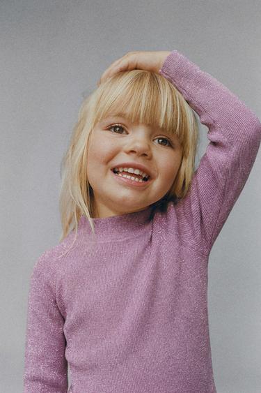 Zara BREATHABLE SHIMMER SKI COLLECTION T-SHIRT - Pink / Mauve