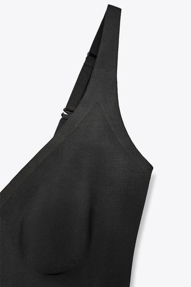 STRAPPY POLYAMIDE BODYSUIT - Black by Zara - Image 6