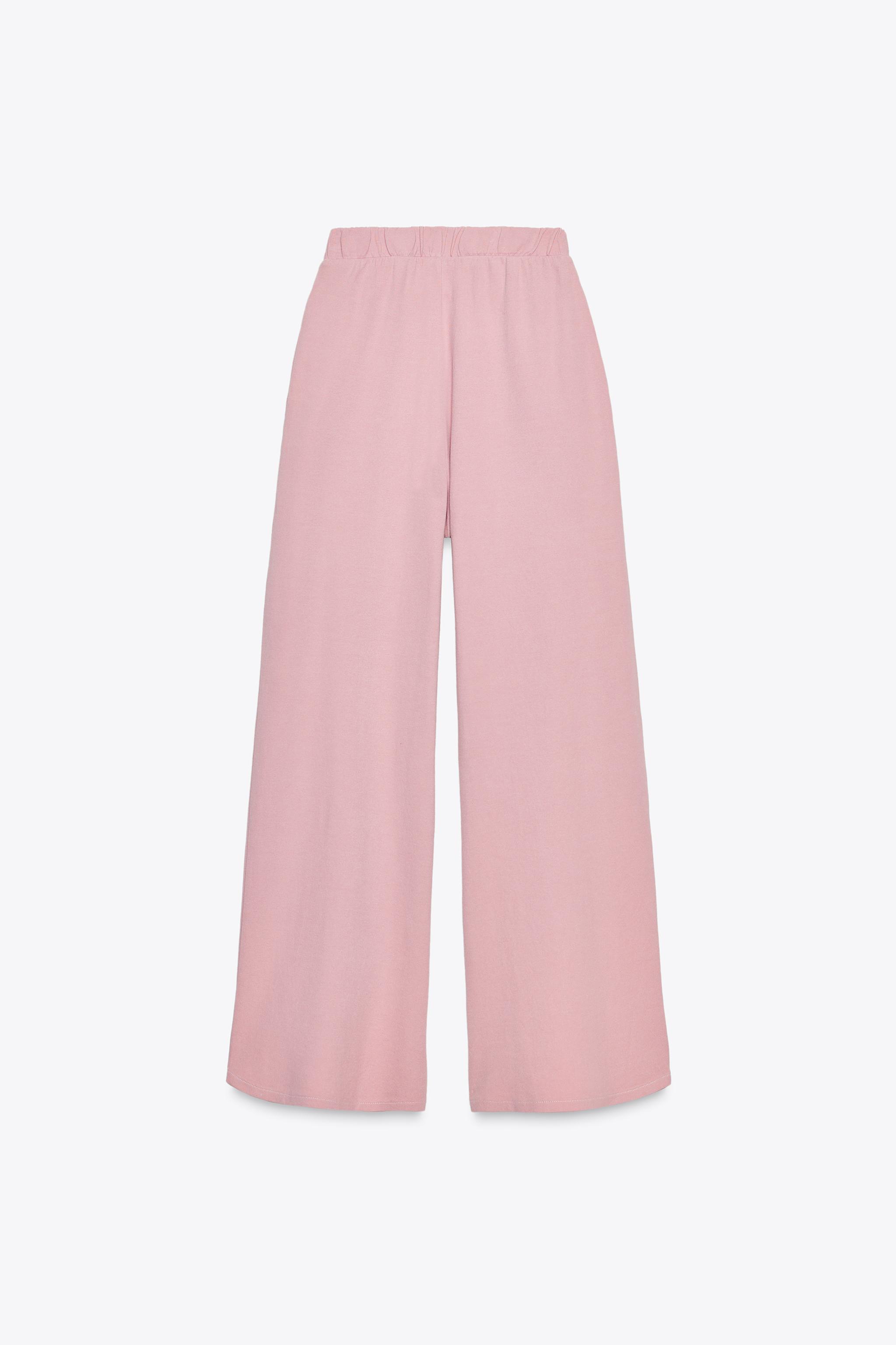 【ZARA】インターロックパンツ パウダーピンク | 8417/301/676 ZARA】インターロックパンツ パウダーピンク | 8417/301/676