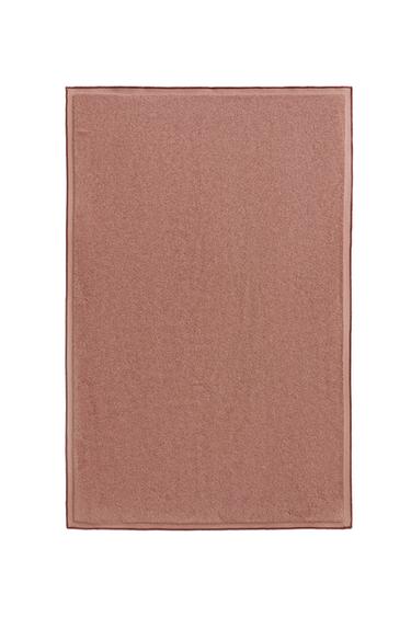 COTTON BATH MAT WITH OVERLOCK - Pale pink by Zara