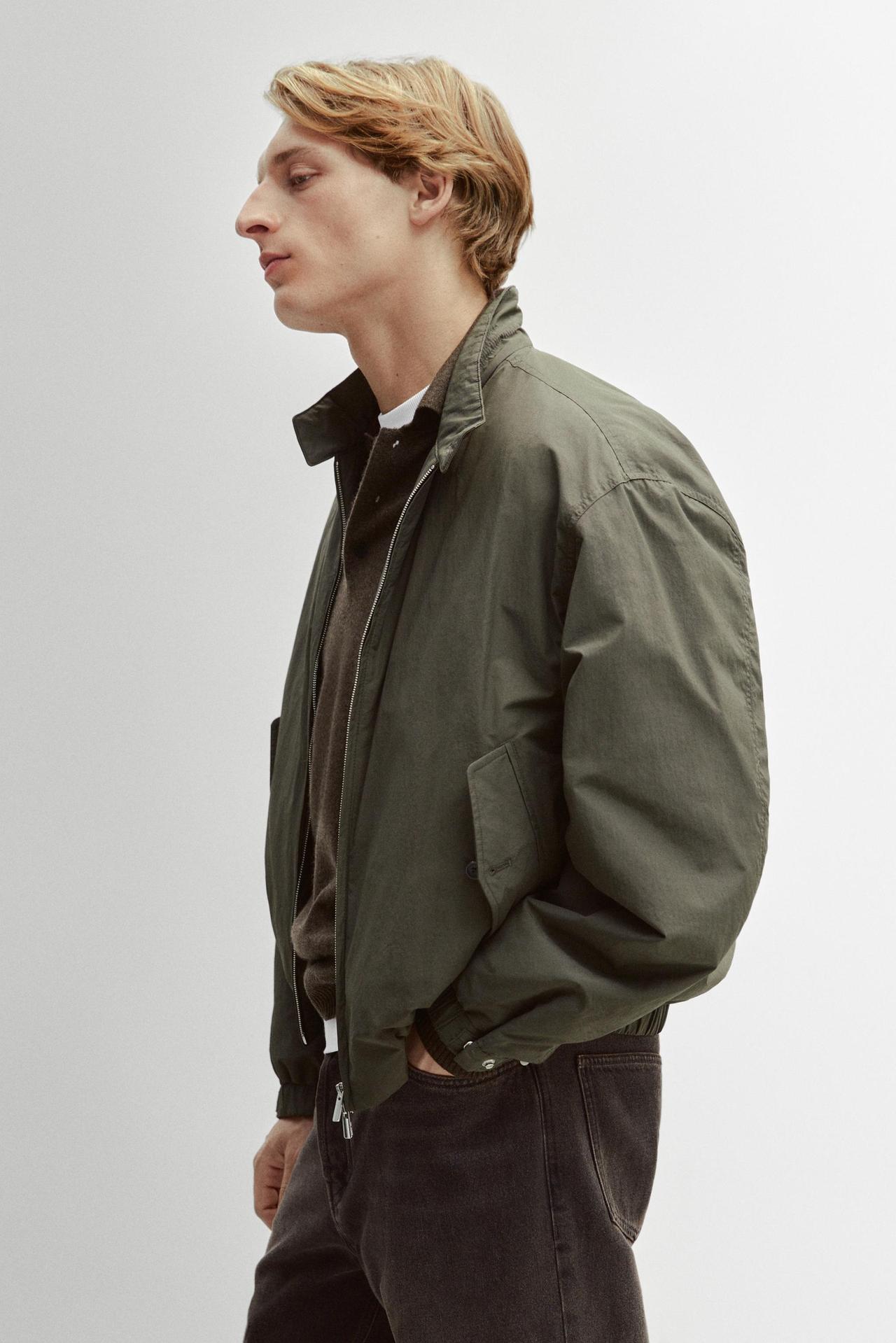 Technical boxy fit bomber jacket — Cobalt