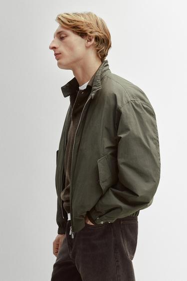 Technical boxy fit bomber jacket — Cobalt 1