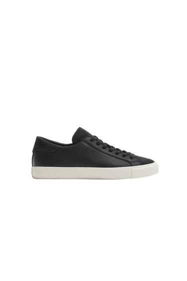 ZAPATILLA PIEL - Negro de Zara