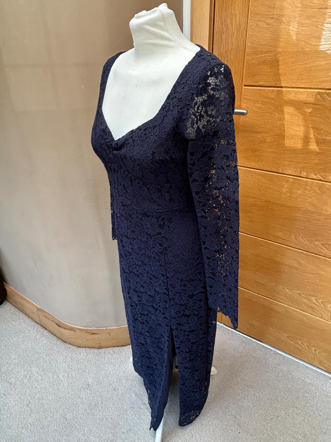 LACE MIDI DRESS - Image 3