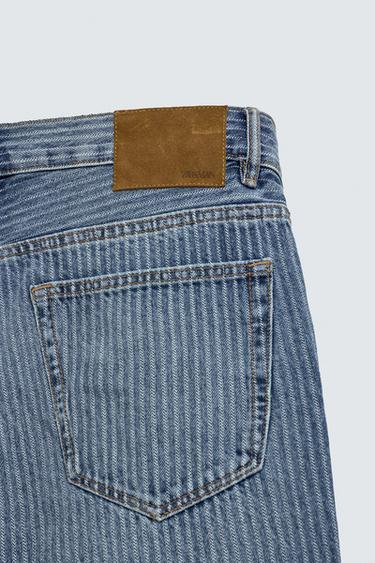 STRUCTURED STRAIGHT-LEG BOOTCUT JEANS - Light blue by Zara - Image 9