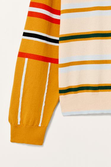 LIMITED EDITION CONTRAST STRIPED SWEATER - Multicoloured by Zara - Image 7